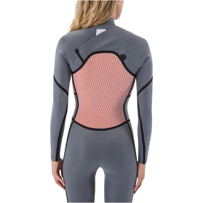 2024 Hurley Womens Advant 5/4mm Chest Zip Wetsuit WFS0012504 - Black / Graphite